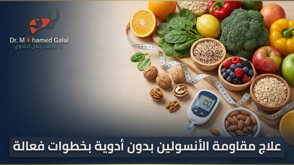 علاج مقاومة الأنسولين بدون أدوية بخطوات فعالة